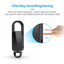 Load image into Gallery viewer, 64GB Keychain Recorder, Built-in Voice Activation, 20HRS