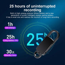 Load image into Gallery viewer, 64GB Keychain Recorder, Built-in Voice Activation, 20HRS