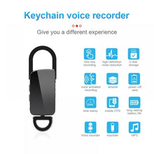 Load image into Gallery viewer, 64GB Keychain Recorder, Built-in Voice Activation, 20HRS