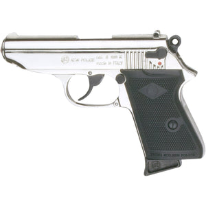 Replica James Bond PPK Style Nickel Finish 8MM Blank Firing Automatic Gun