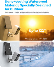 Load image into Gallery viewer, Wireless Outdoor WIFI CAMERA with Solar Panel.