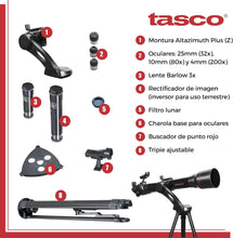 Load image into Gallery viewer, TASCO SPACESTATION 2.8"/70MM REFRACTOR TELESCOPE KIT (600X)