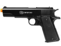 Load image into Gallery viewer, Colt M1911A1 Spring Airsoft Pistol, Black