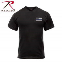 Load image into Gallery viewer, Honor and Respect 2-Sided Thin Blue Line Flag T-Shirt - Black