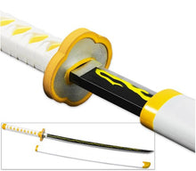 Load image into Gallery viewer, Art of Thunder Yellow Nichirin Katana | Kimetsu No Yaiba Agatsuma Zenitsu Replica Polyurethane Foam Sword