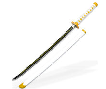 Load image into Gallery viewer, Art of Thunder Yellow Nichirin Katana | Kimetsu No Yaiba Agatsuma Zenitsu Replica Polyurethane Foam Sword
