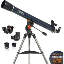 Load image into Gallery viewer, Celestron AstroMaster 90AZ 90mm f/11.1 Refractor Telescope