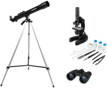 Load image into Gallery viewer, CELESTRON TELESCOPE (120X) / MICROSCOPE (900X) / BINOCULAR (4X), KIT