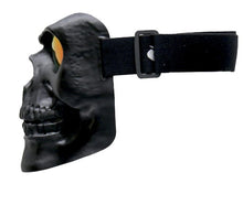 Load image into Gallery viewer, Hot Leathers Black Skull Polypro Face Mask With G-Tech Lenses