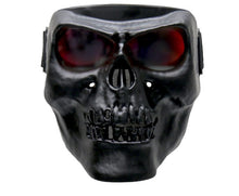 Load image into Gallery viewer, Hot Leathers Black Skull Polypro Face Mask With G-Tech Lenses