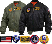 Load image into Gallery viewer, Rothco MA-1 Flight Jacket with Patches