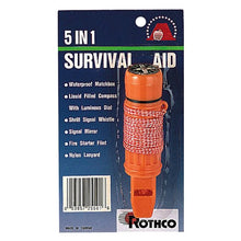 Load image into Gallery viewer, 5 IN 1 SURVIVAL AID WHISTLE