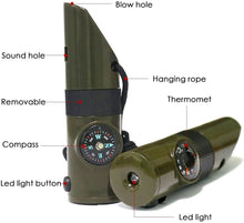 Load image into Gallery viewer, ROTHCO 6 IN 1 WHISTLE KIT