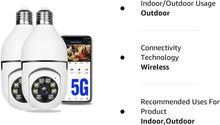 Load image into Gallery viewer, 360 Degree 1080p Light Bulb Camera.
