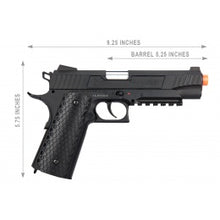 Load image into Gallery viewer, Lancer Tactical Cobra LTX-50 1911 CO2 Half-Blowback Airsoft Pistol - BLACK