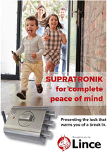Load image into Gallery viewer, SUPRATRONIK LINCE Electronic Invisible Security DEADBOLT with Alarm Made in Spain
