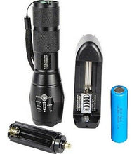 Load image into Gallery viewer, 1200 LUMENS LED SELF DEFENSE ZOOMABLE FLASHLIGHT