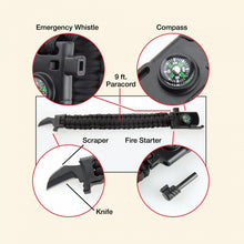 Load image into Gallery viewer, Wuben 3500 Lumen Flashlight w/Survival Bracelet