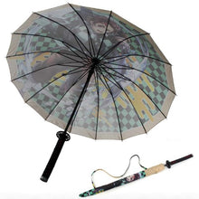 Load image into Gallery viewer, Kamado Tanjirouu Anime Demon Slayer Cosplay Umbrella Automatic Folding
