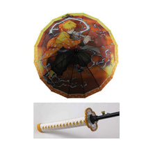 Load image into Gallery viewer, Agatsuma Zenitsu Anime Demon Slayer Cosplay Umbrella Automatic Folding