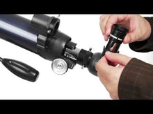 Load and play video in Gallery viewer, Celestron AstroMaster 90AZ 90mm f/11.1 Refractor Telescope