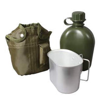 Load image into Gallery viewer, Rothco 3 Piece Canteen Kit With Cover &amp; Aluminum Cup
