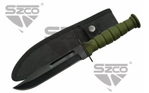 7.5" GREEN COMBAT KNIFE