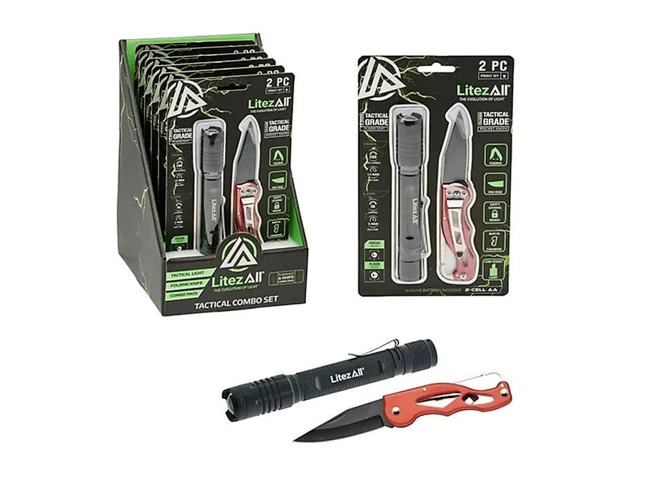 Flashlight + Knife Combo Pack