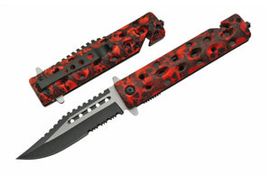 4.75" SKULL FOLDER (RED)