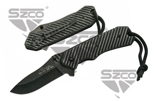 5" STONEWASH GROOVED TECH LINER LOCK