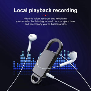 32gb Keychain Recorder, Built-in Voice Activation, 20HRS