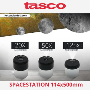 TASCO SPACESTATION 4.5"/114MM REFLECTOR TELESCOPE KIT (375X)