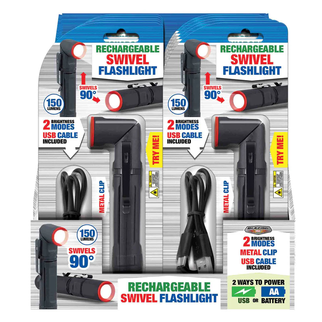 Rechargeable Swivel Flashlight