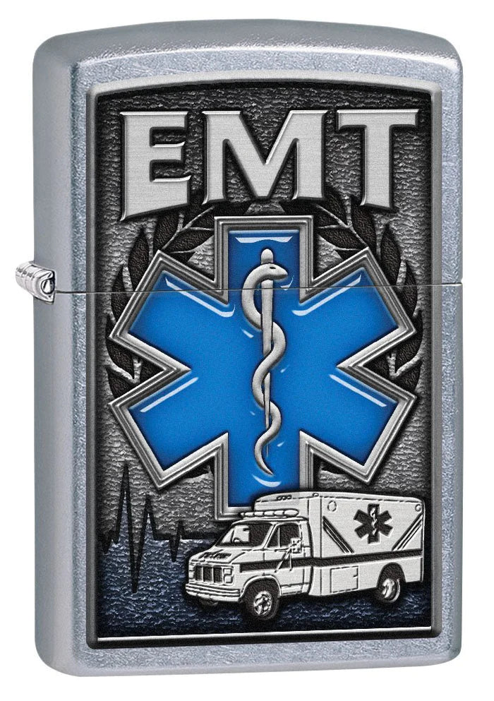 Zippo Lighter: EMT, Ambulance - Street Chrome 80750