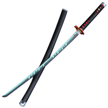 Load image into Gallery viewer, Kamado Tanjiro Collectible Demon Slayer Replica Black Nichirin Katana Sword
