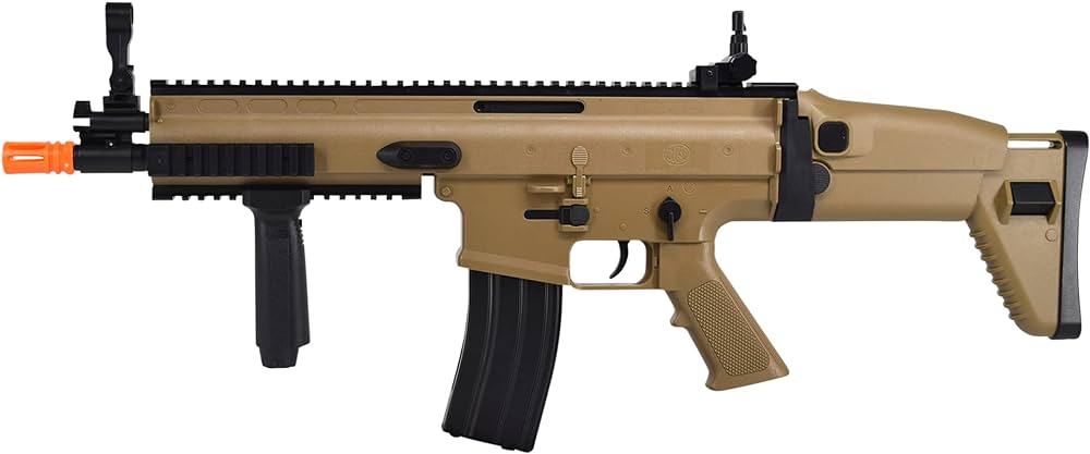 SOFT AIR USA FN Scar-L Spring Airsoft Rifle, Tan, 400 FPS