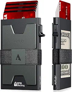 Slim Card Holder RFID Blocking Pop Up Wallet