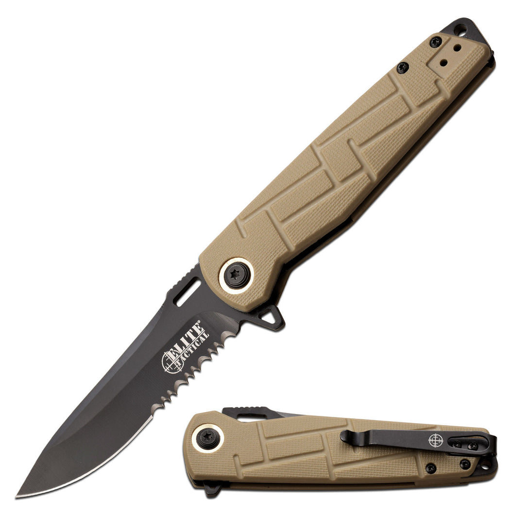 Elite Tactical - READINESS - Spring Assisted Knife