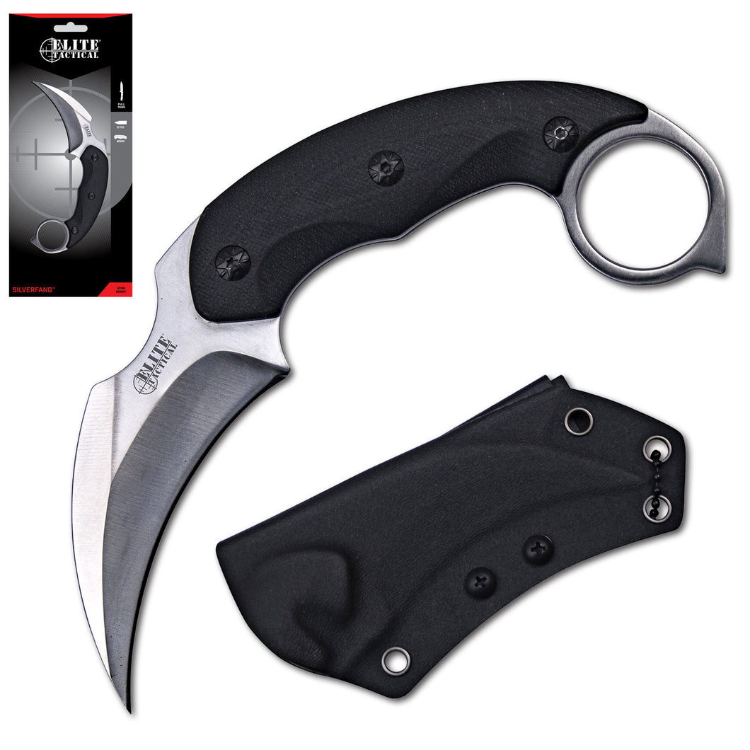 ELITE TACTICAL - SILVERFANG - FIXED BLADE KNIFE