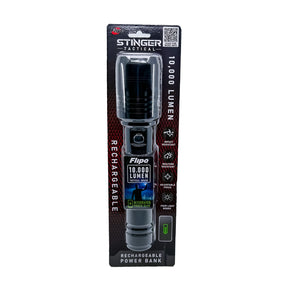 Stinger Tactical 10,000 Lumen Rechargeable Flashlight