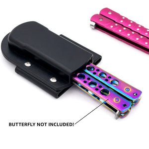 Calm for Now ABS Butterfly Knife Sheath Holster