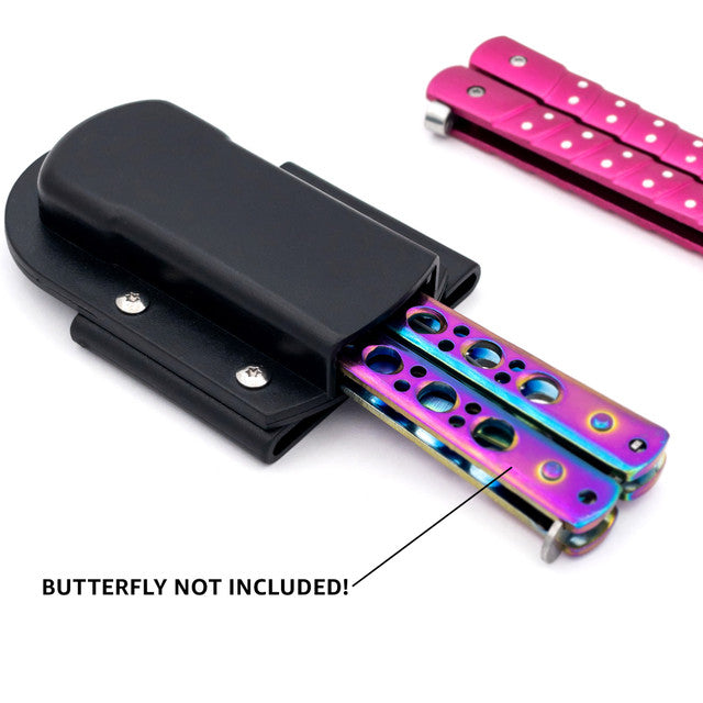 Calm for Now ABS Butterfly Knife Sheath Holster