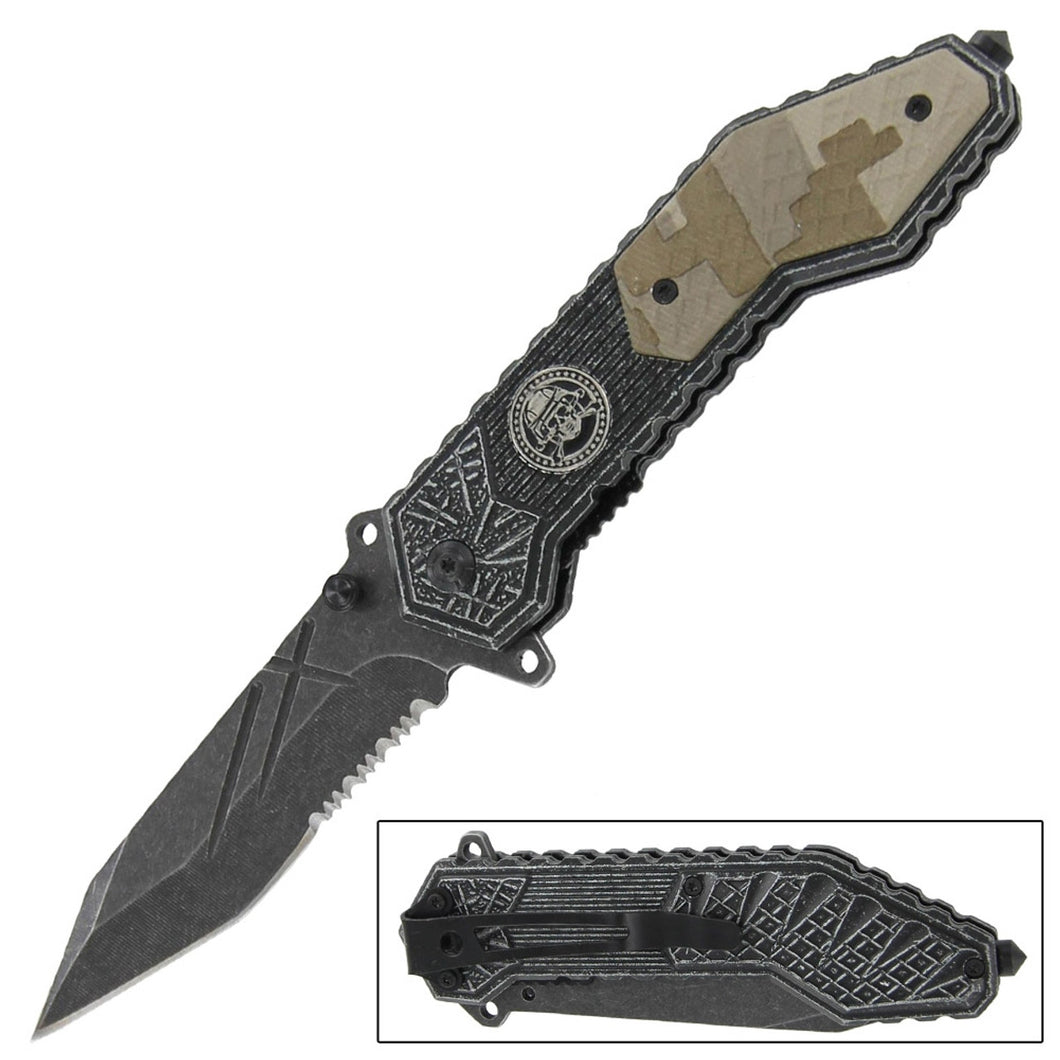 Assisted Action Nightfire Military Pocket Knife