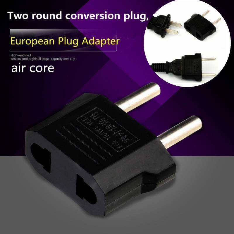 USA To European EuroEU Travel Wall Power Plug Outlet Converter Adapter