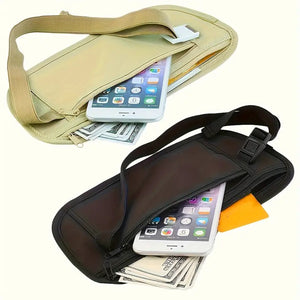 Lightweight Travel Money Belt, Passport Waist Bag