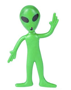 3.5" GREEN BENDABLE ALIEN