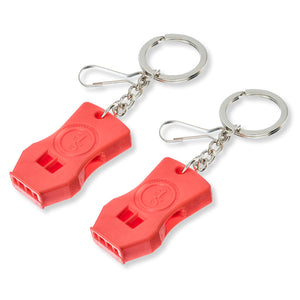 2-Pack Raptor Emergency Alert Whistles with Key Chain