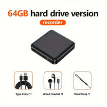 Load image into Gallery viewer, 7 DAYS BATTERY LIFE, VOICE ACTIVATED, 64GB, CELL ADAPTER, MINI RECORDER.
