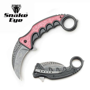 Snake Eye Tactical Spring Assist Karambit Style Knife