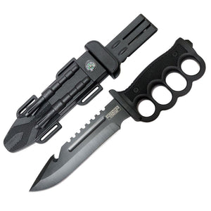 Defender-Xtreme 13" Hunting Knife Stainless Steel Gut Hook Blade Fire Starter